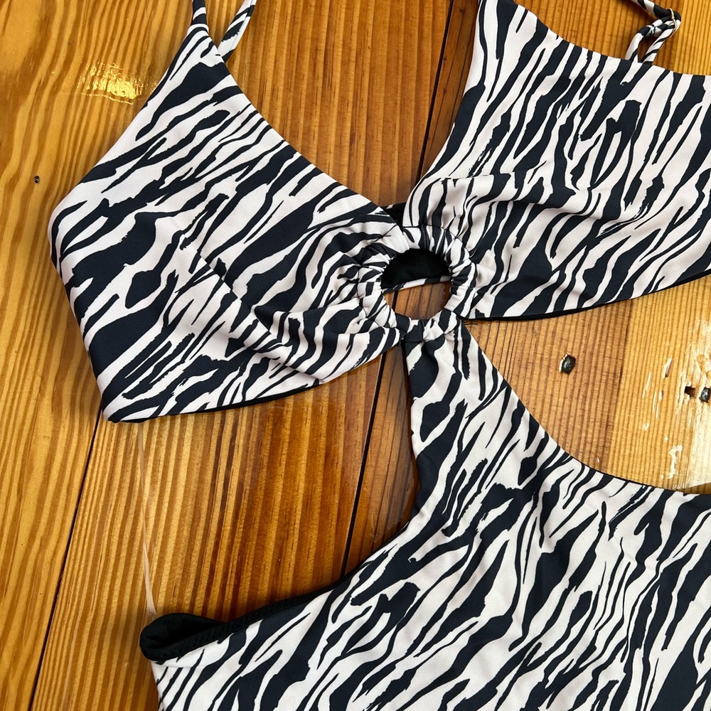 Zebra Print Swimsuit